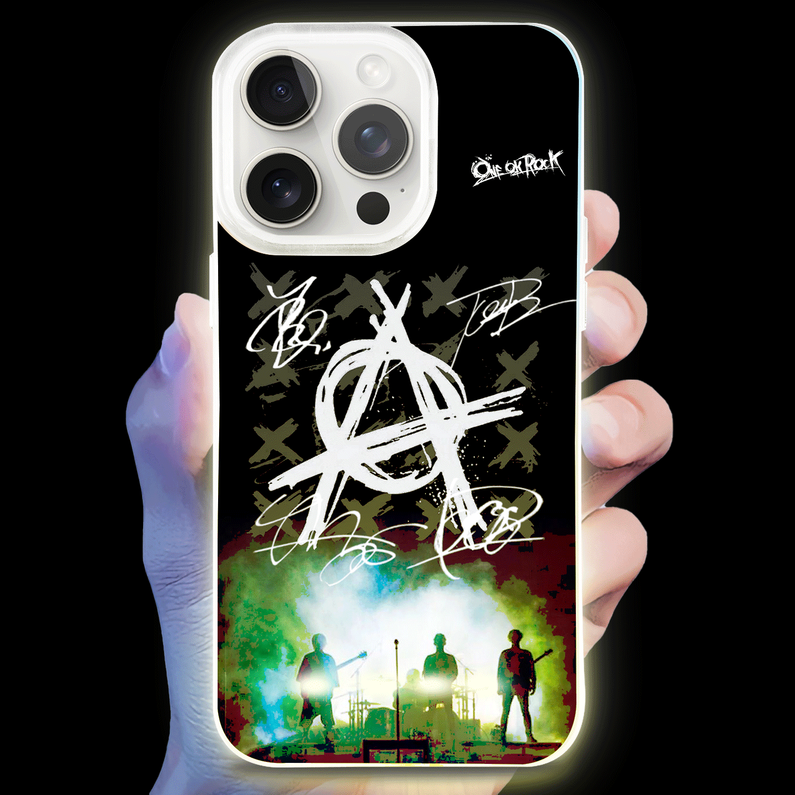 ボトム発光デザイン スマホケース【ONE OK ROCK】