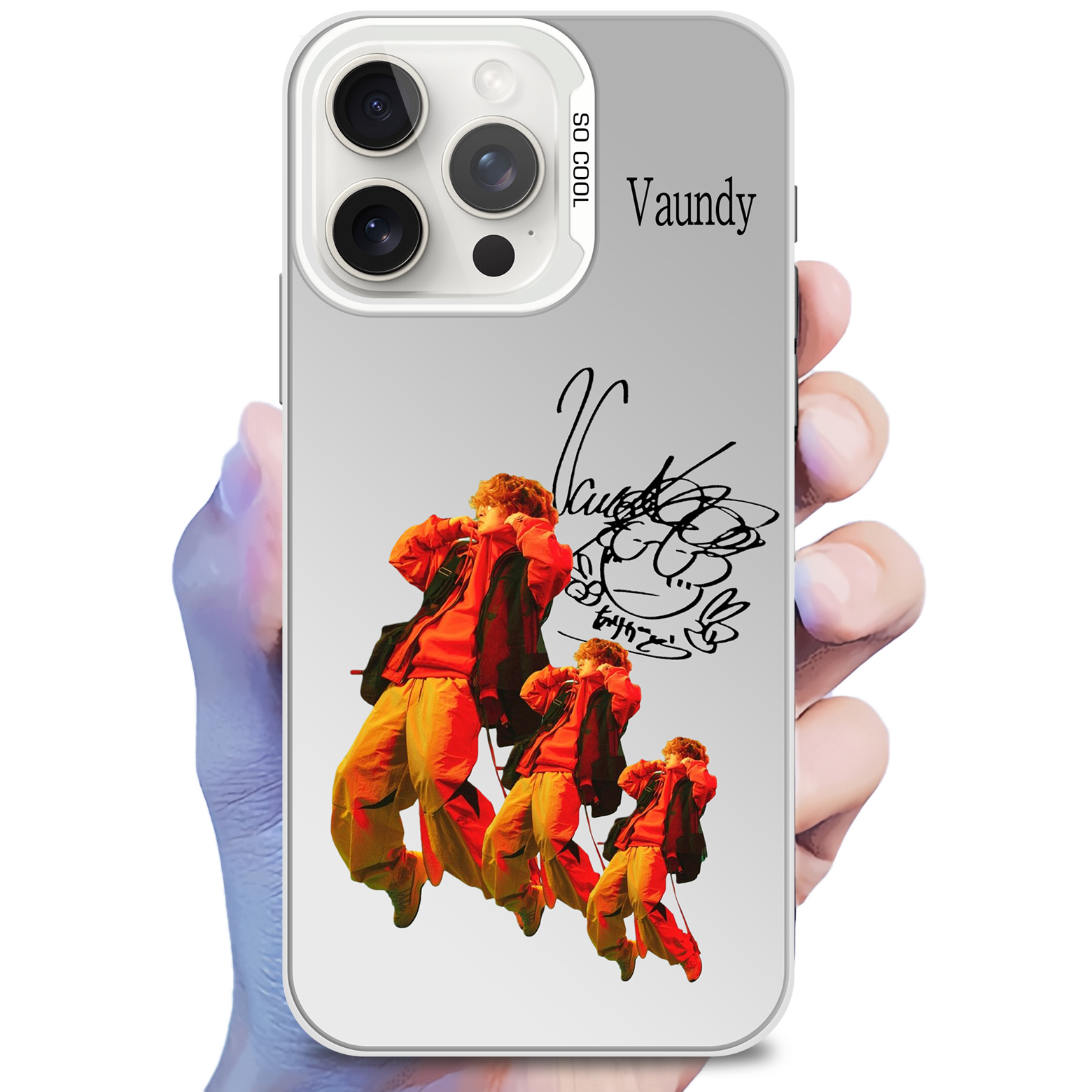 ミラースマホケース-赤【Vaundy/前前前世】