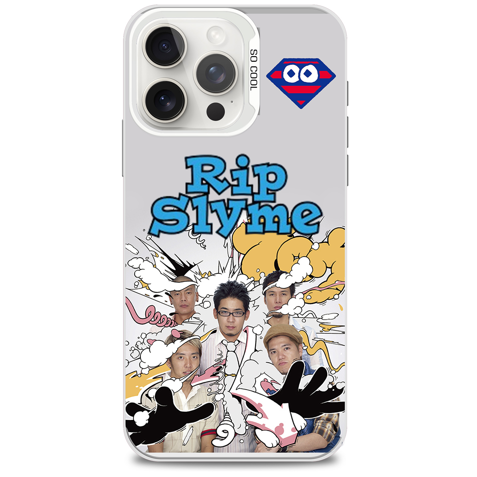 レーザーグラデーションスマートフォンケース-銀【RIPSLYME/GREATEST FIVE】-B-YITOTO™推し活がもっと楽しくなる