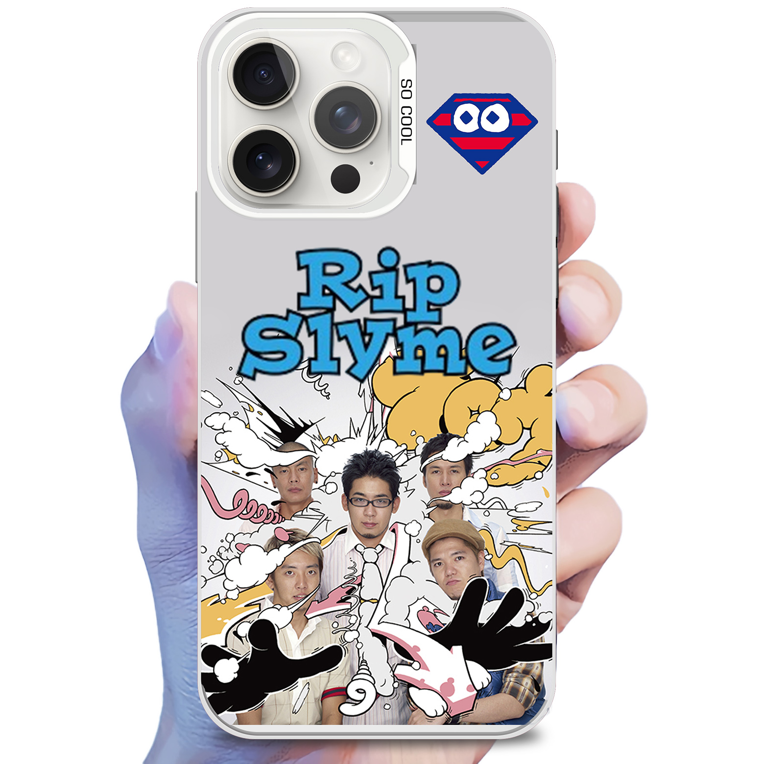 レーザーグラデーションスマートフォンケース-銀【RIPSLYME/GREATEST FIVE】-B-YITOTO™推し活がもっと楽しくなる