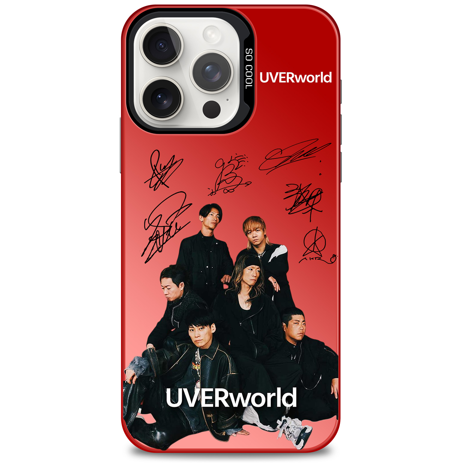 ミラースマホケース-赤【UVERworld】