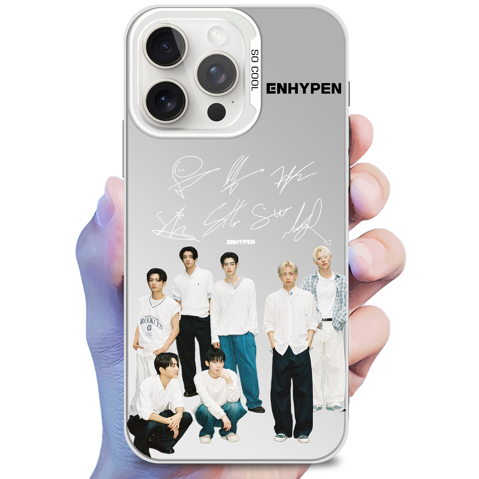 ミラースマホケース-銀【ENHYPEN/ENHYPEN UNIVERSITY】