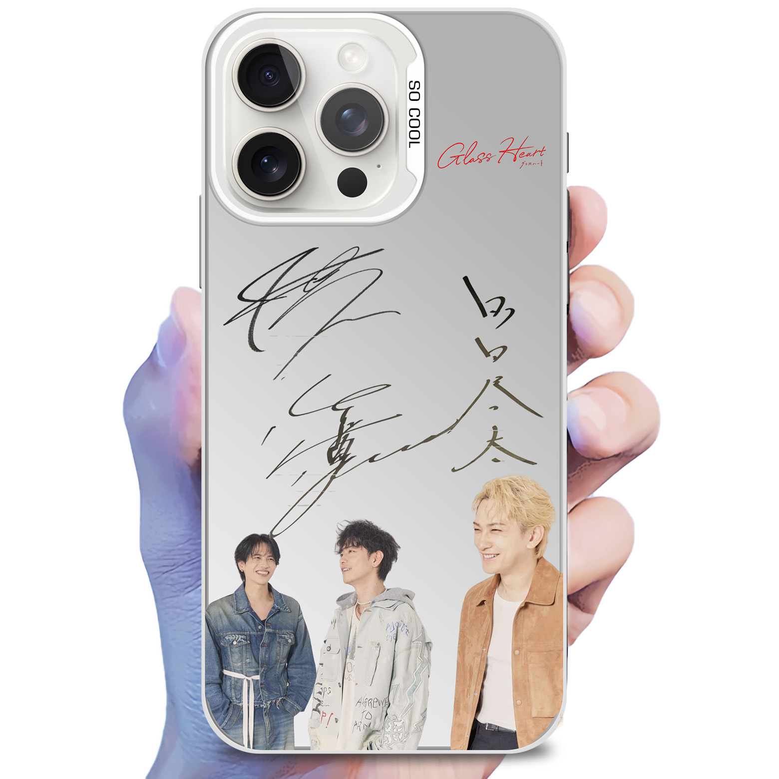 tenblank グッズ | レーザーグラデーションスマートフォンケース-銀