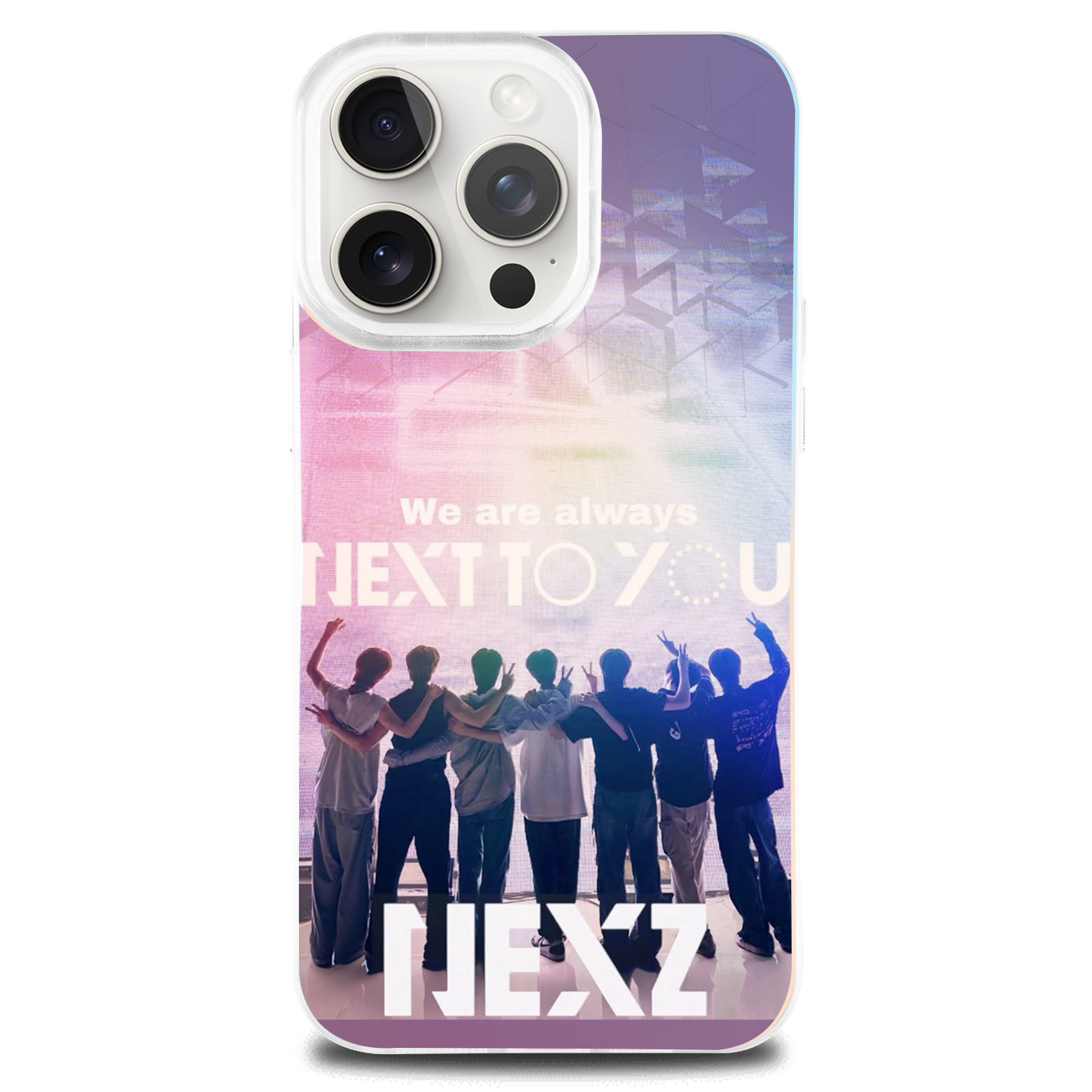 レーザーグラデーションスマートフォンケース【NEXZ/One Bite】-YITOTO™推し活がもっと楽しくなる