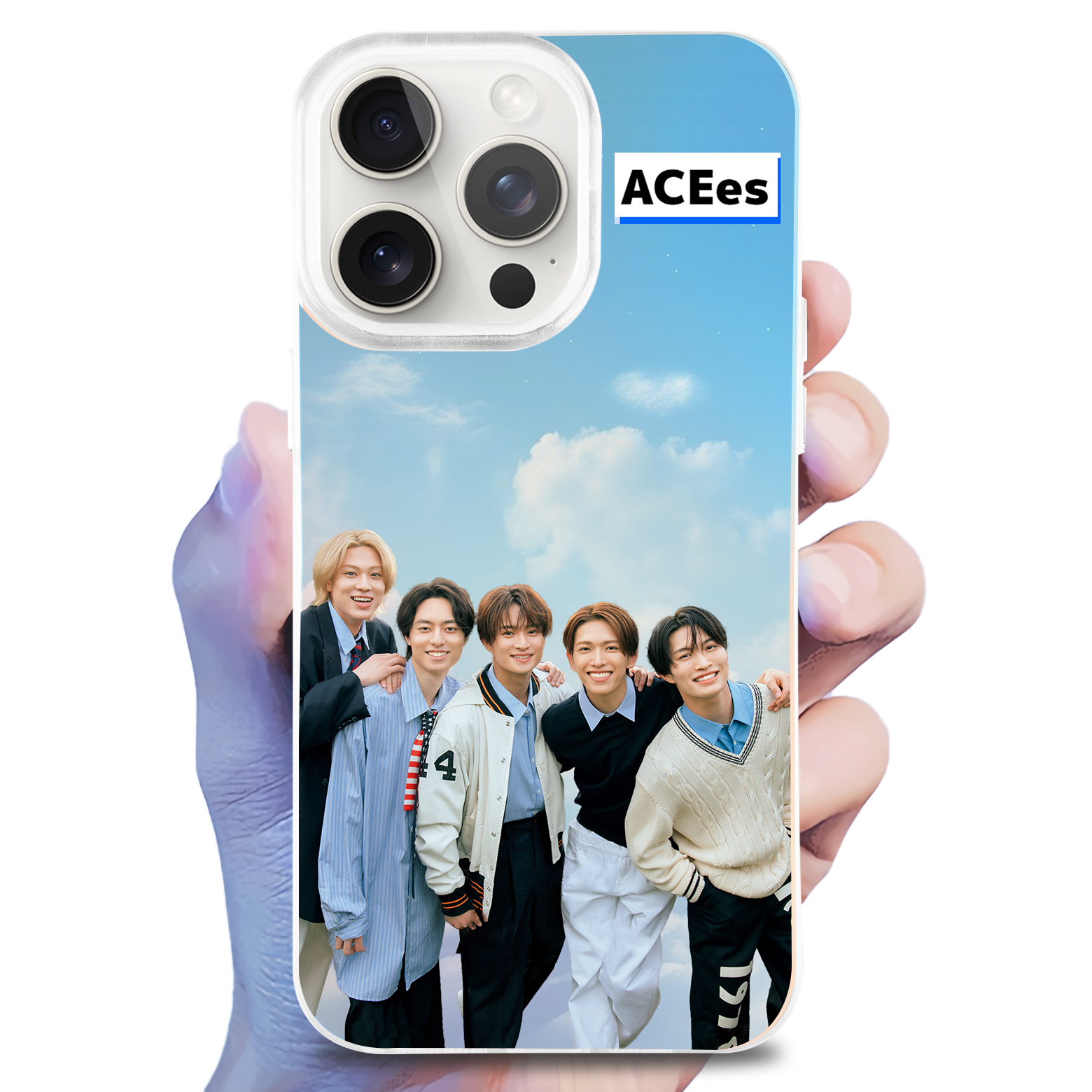 レーザーグラデーションスマートフォンケース【ACEes/Biggest Party】