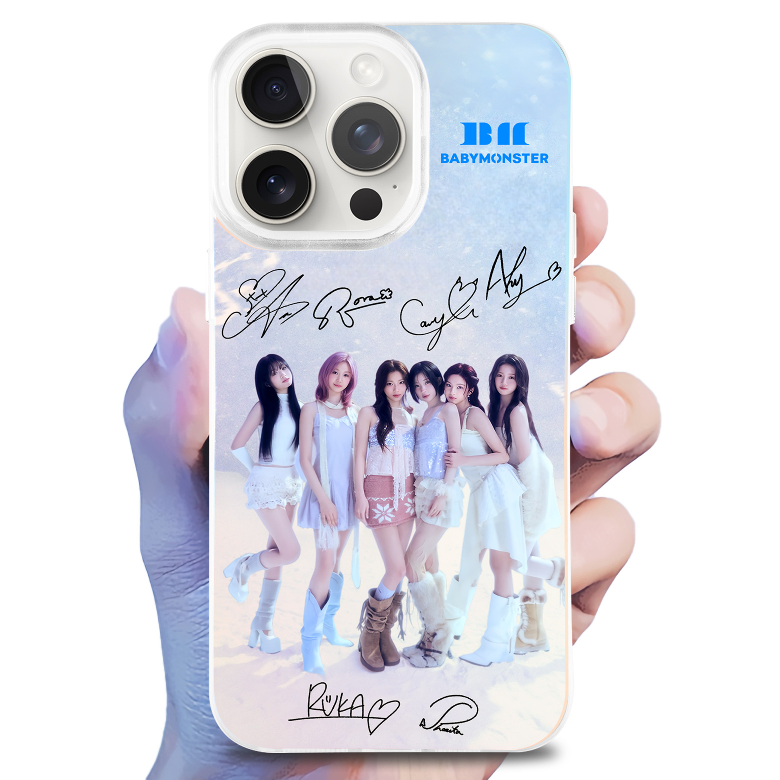 ミラースマホケース-赤【BABYMONSTER/SUPA DUPA LUV】