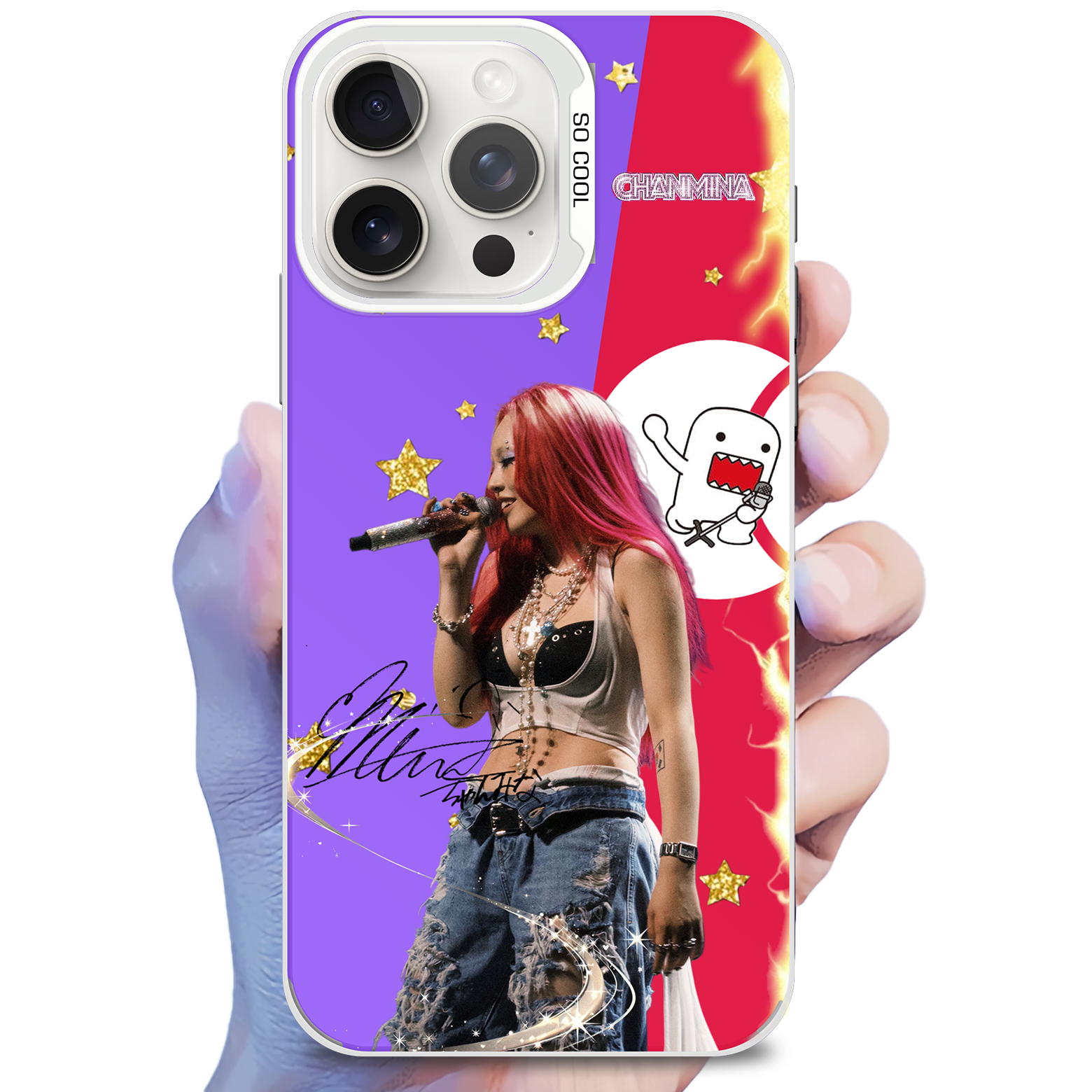 ミラースマホケース-銀【CHANMINA/紅白歌合戦】