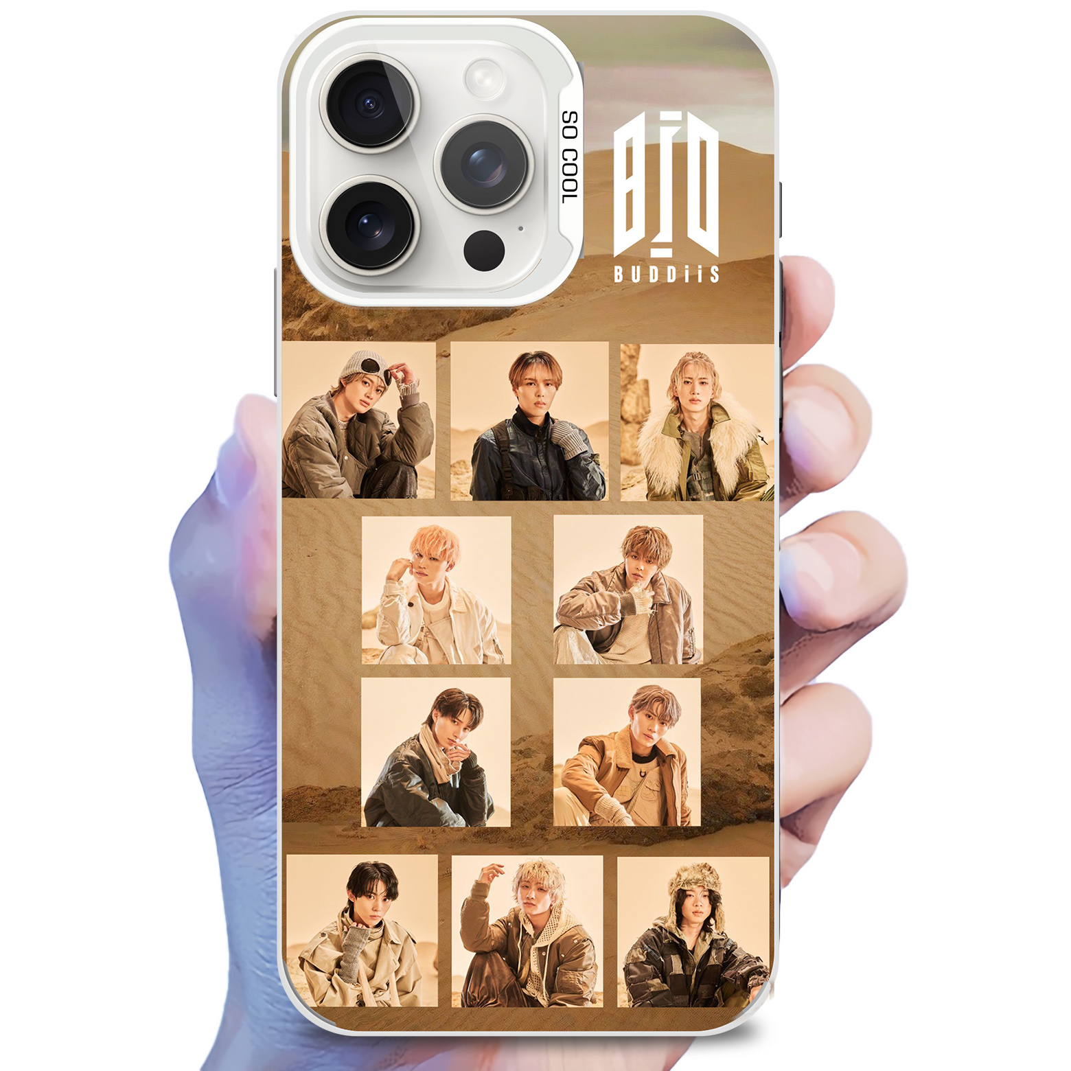 ミラースマホケース-銀【BUDDiiS/Iris】