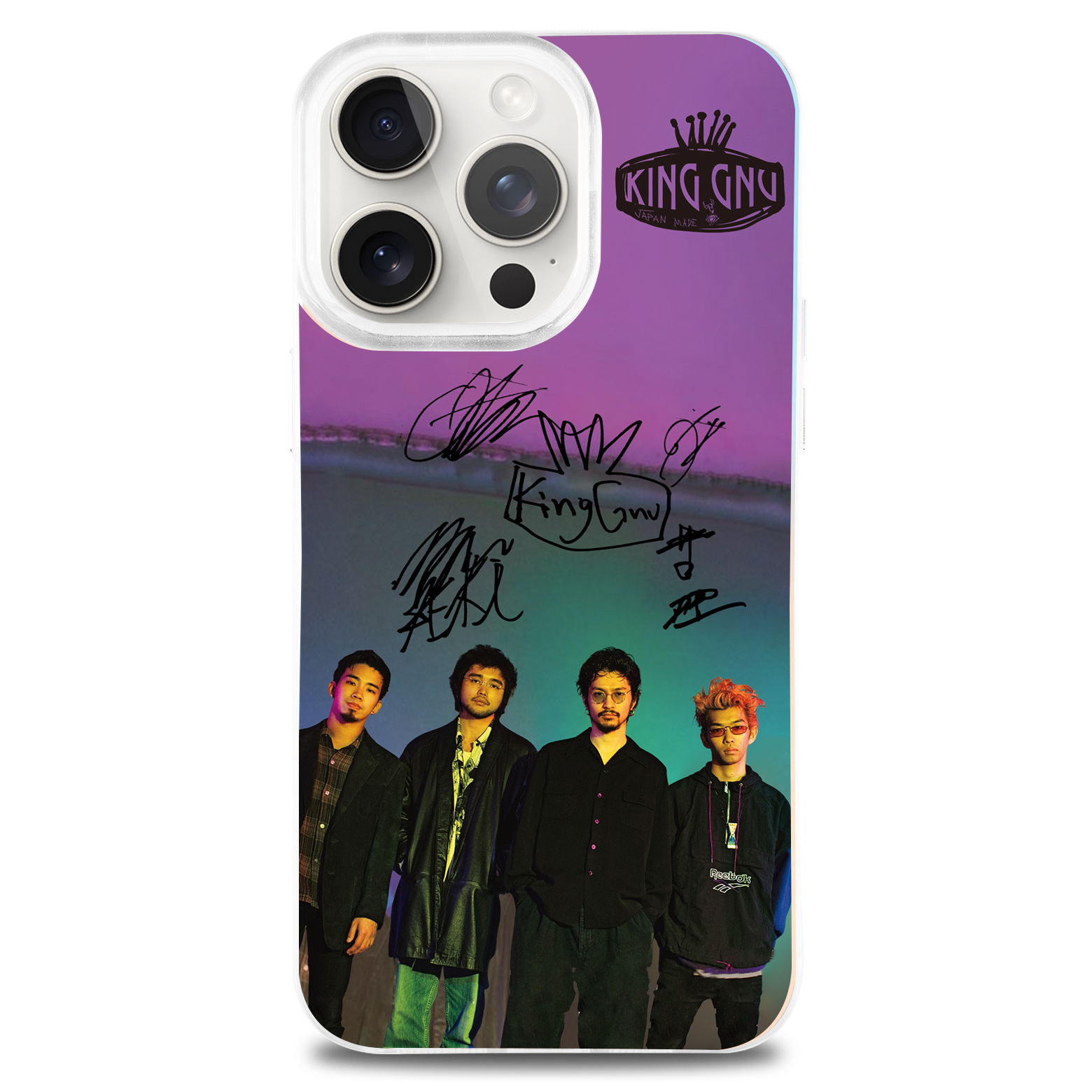 レーザーグラデーションスマートフォンケース【KING GNU/SO BAD】