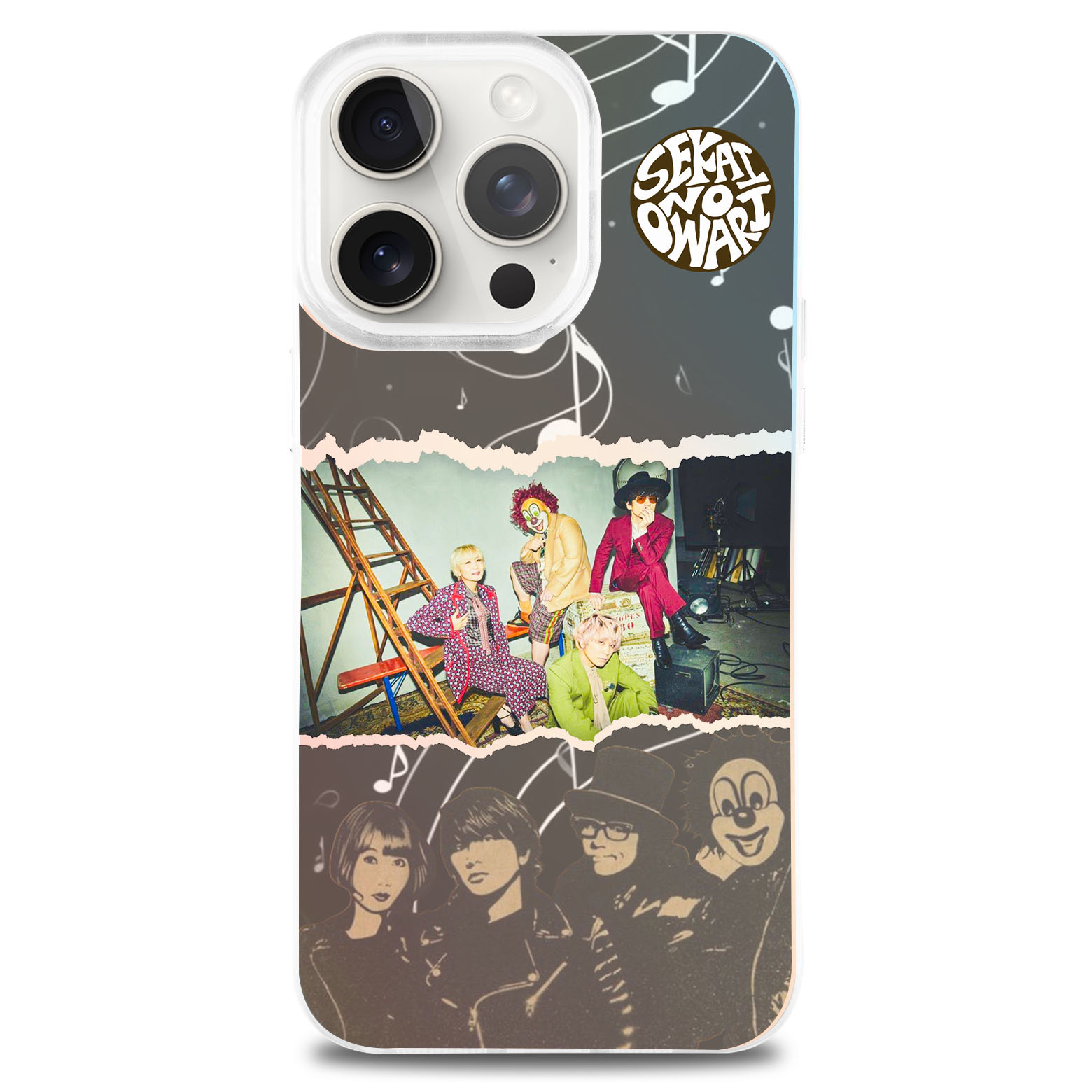 レーザーグラデーションスマートフォンケース【‌SEKAI NO OWARI】