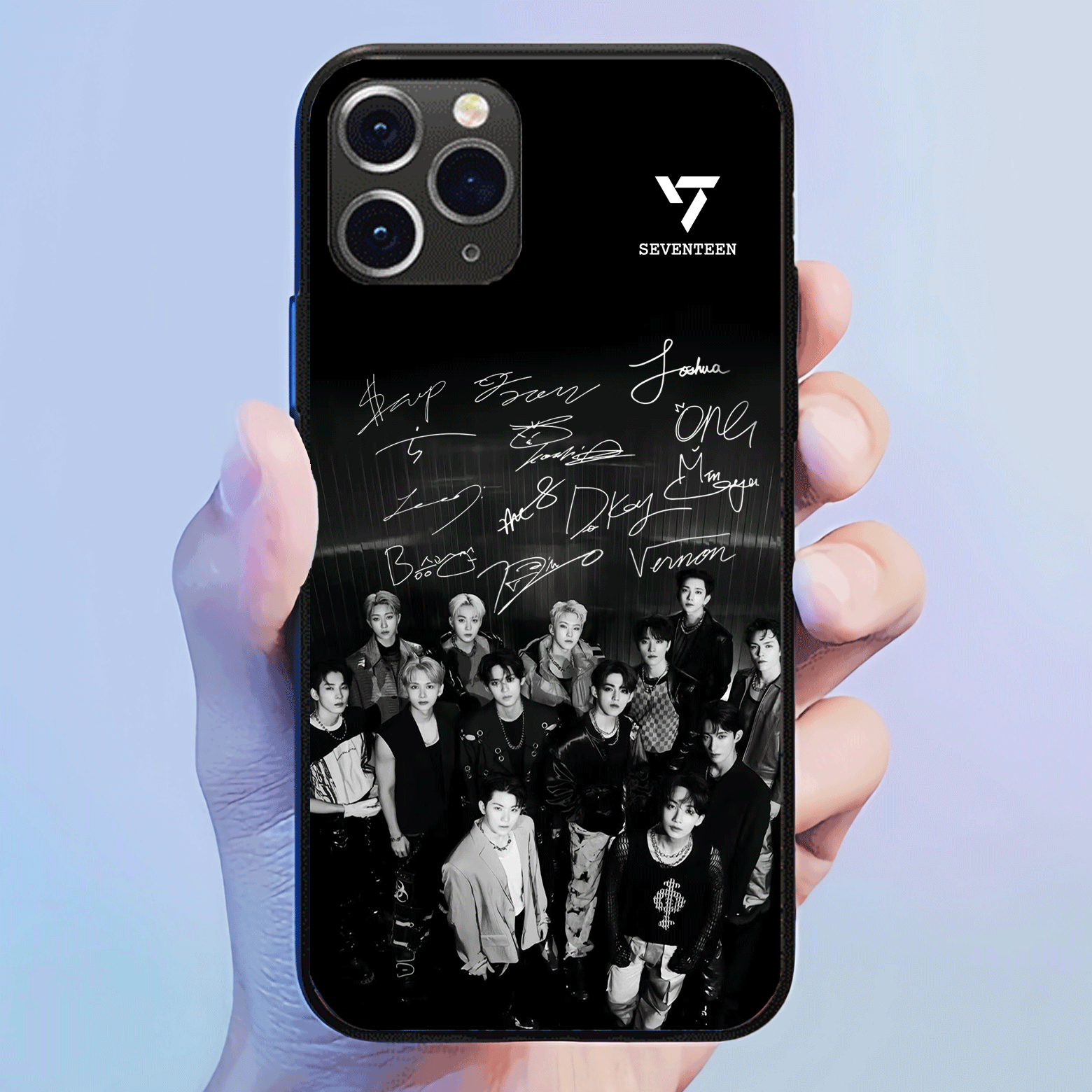 発光するスマートフォンケース 【SEVENTEEN】-B