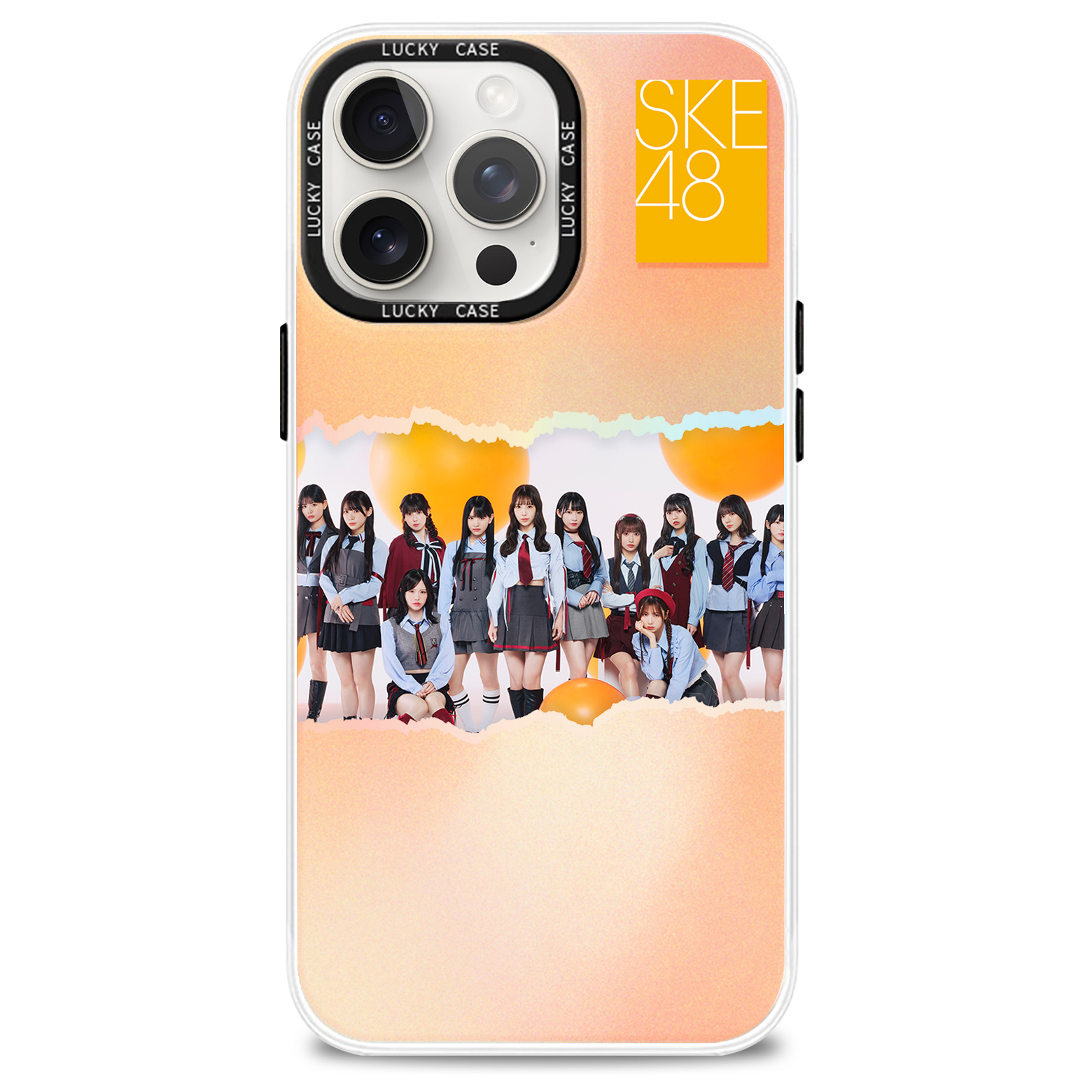 レーザーグラデーションスマートフォンケース-【SKE48/Tick tack zack】