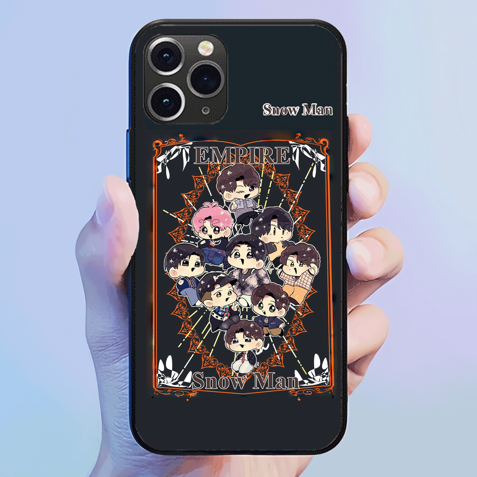 発光するスマートフォンケース 【SnowMan/EMPIRE】