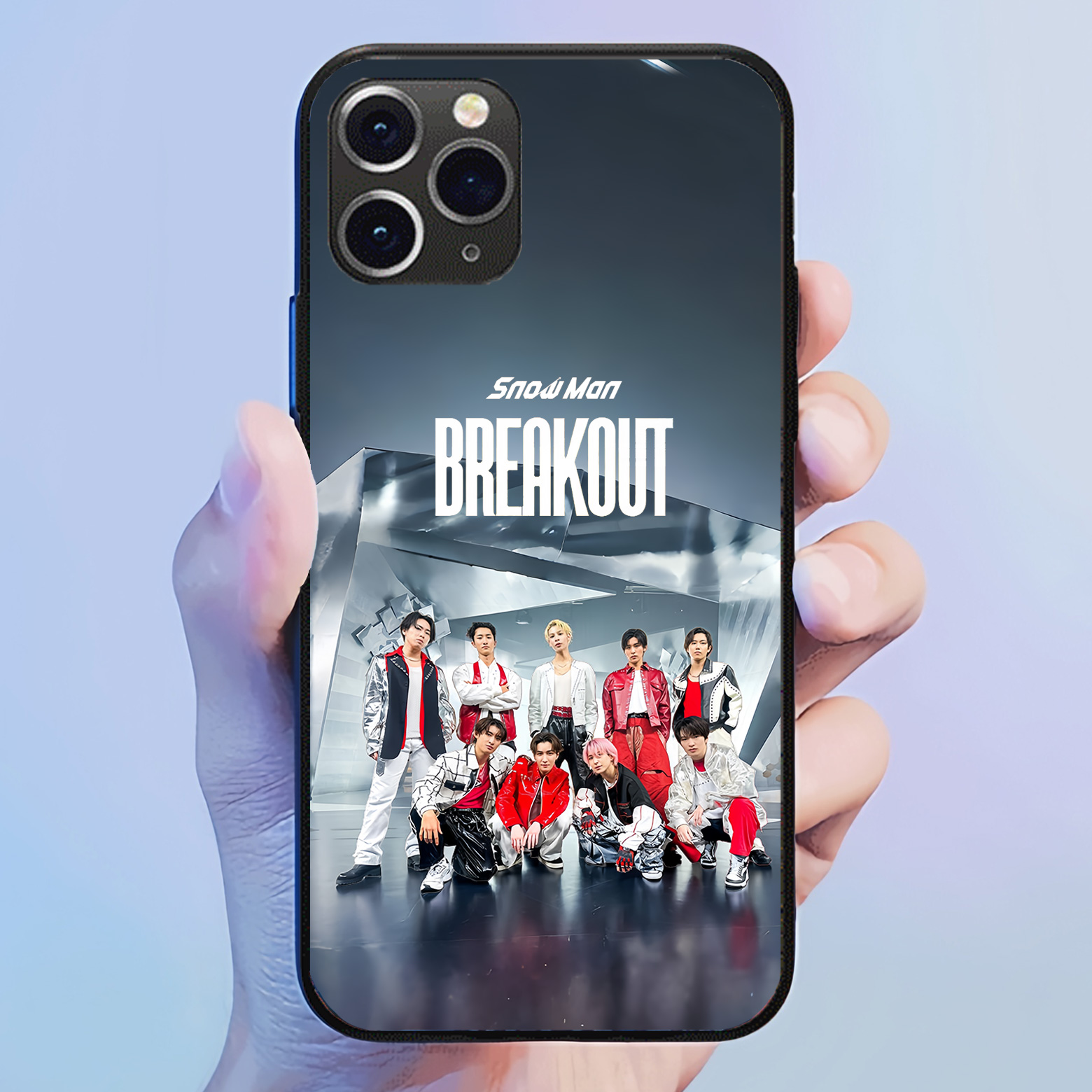 発光するスマートフォンケース 【SnowMan/BREAKOUT】