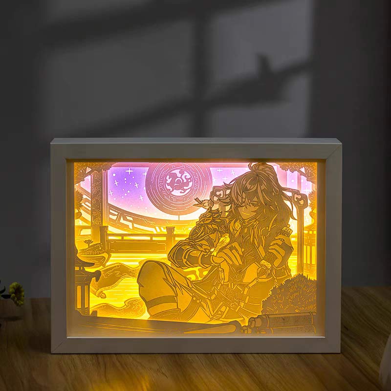 崩壊スターレイル紙彫りランプ