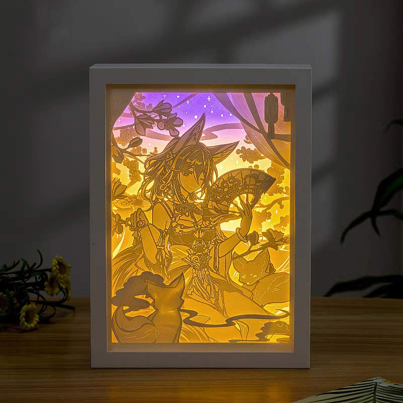 崩壊スターレイル紙彫りランプ