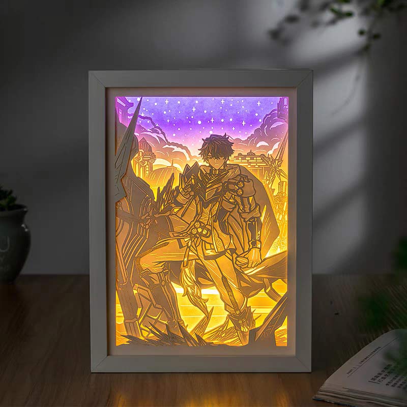 崩壊スターレイル紙彫りランプ