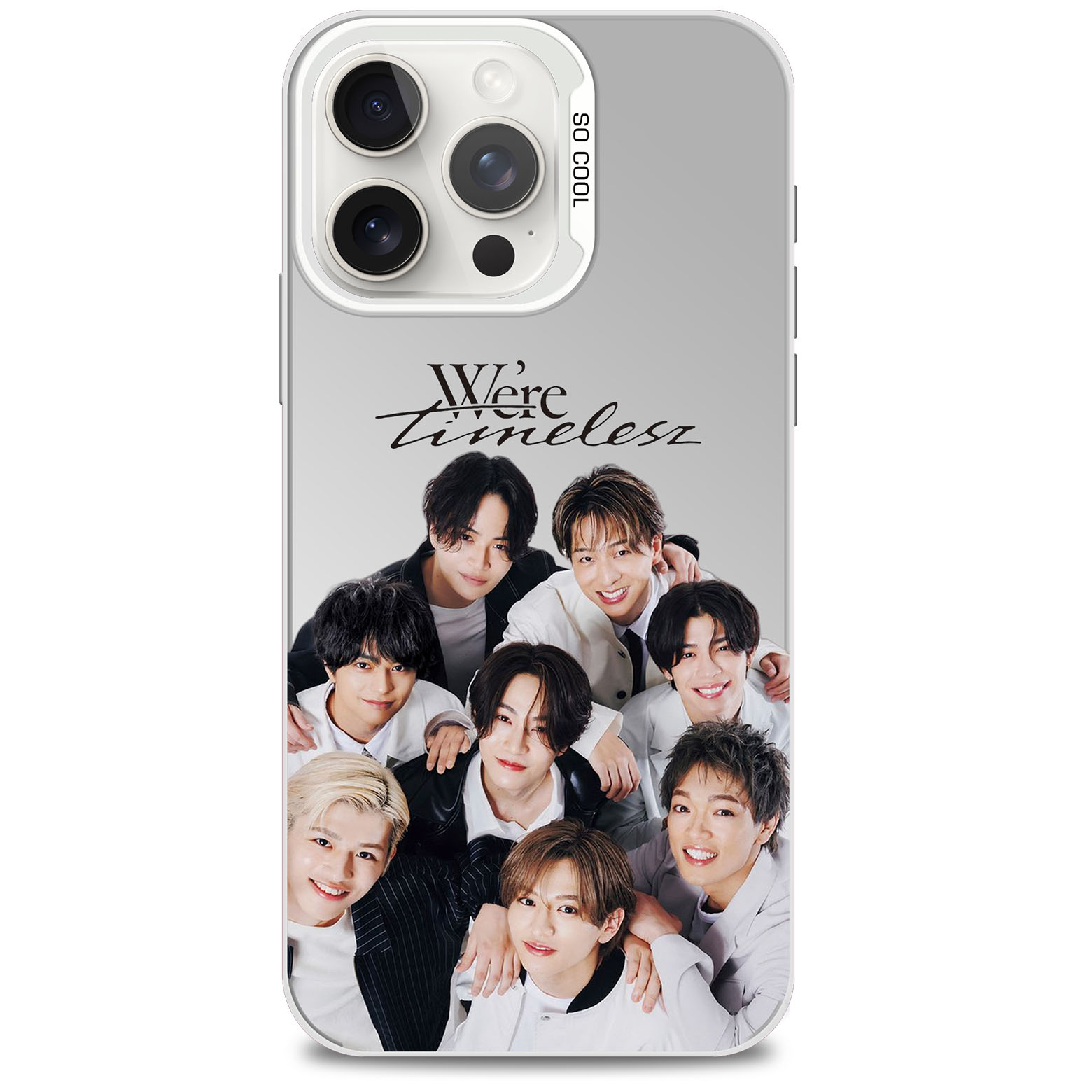 レーザーグラデーションスマートフォンケース-銀【timelesz】-YITOTO™推し活がもっと楽しくなる