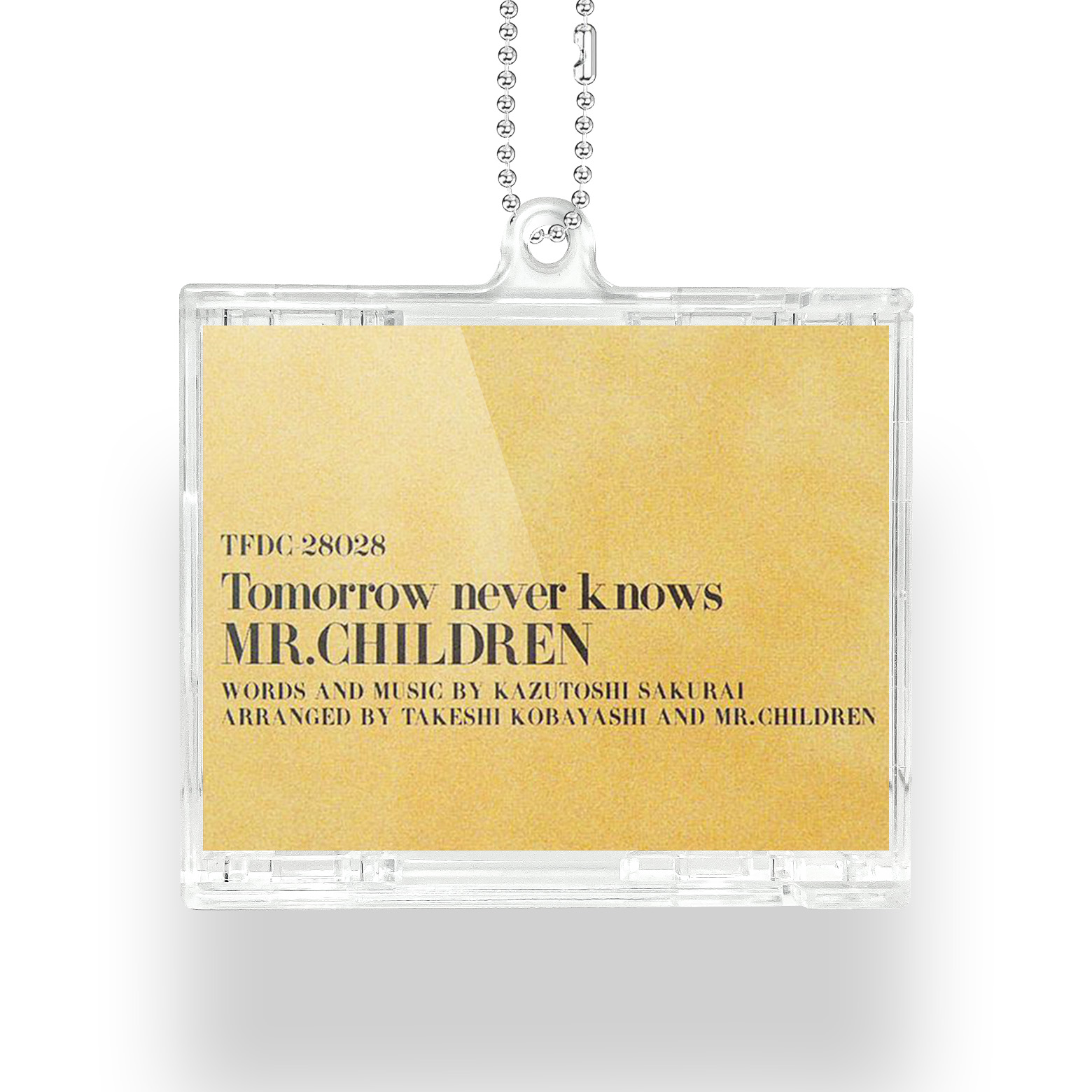 NFCミニCDキーリング【MR.CHILDREN/TOMORROW NEVER KNOWS】-YITOTO™推し活がもっと楽しくなる