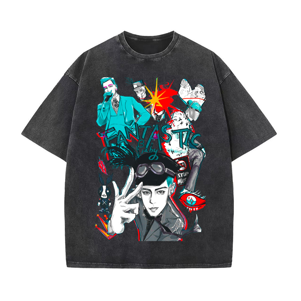 厚手エイジング加工Tシャツ・長袖スウェット【T.O.P】