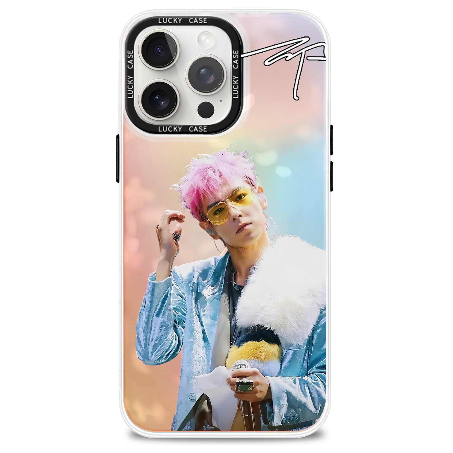 レーザーグラデーションスマートフォンケース【T.O.P】2種類