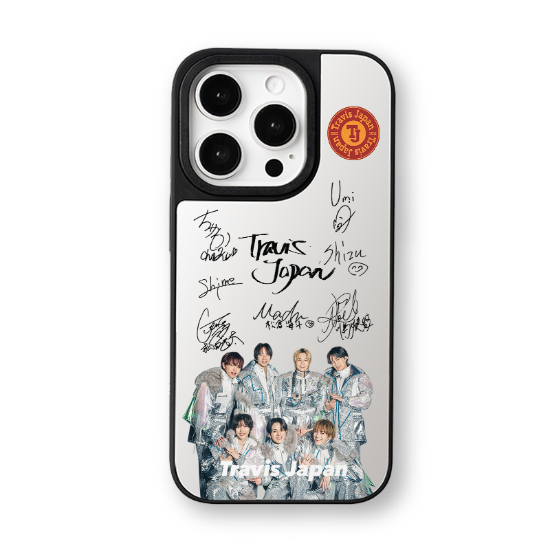 マットバンパー×ミラー スマホケース【Travis Japan/陰ニモ日向ニモ】-B