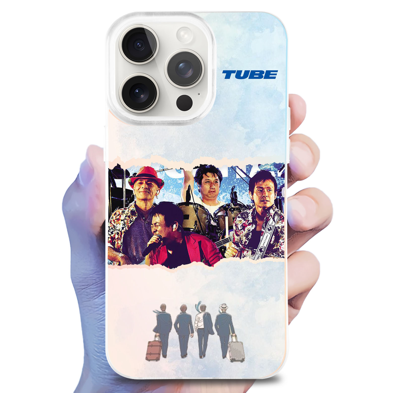 レーザーグラデーションスマートフォンケース【‌TUBE】-YITOTO™推し活がもっと楽しくなる