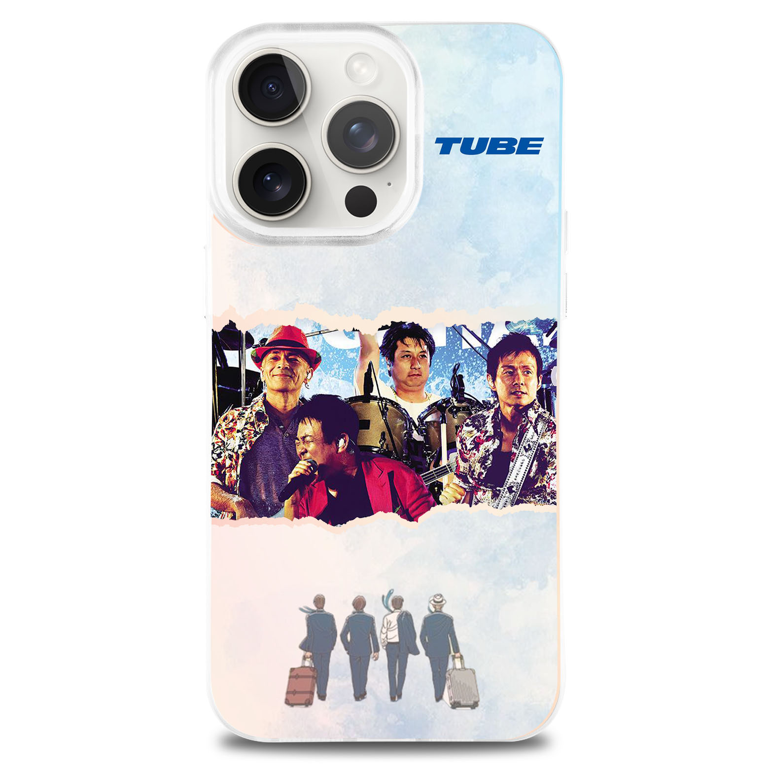 レーザーグラデーションスマートフォンケース【‌TUBE】-YITOTO™推し活がもっと楽しくなる