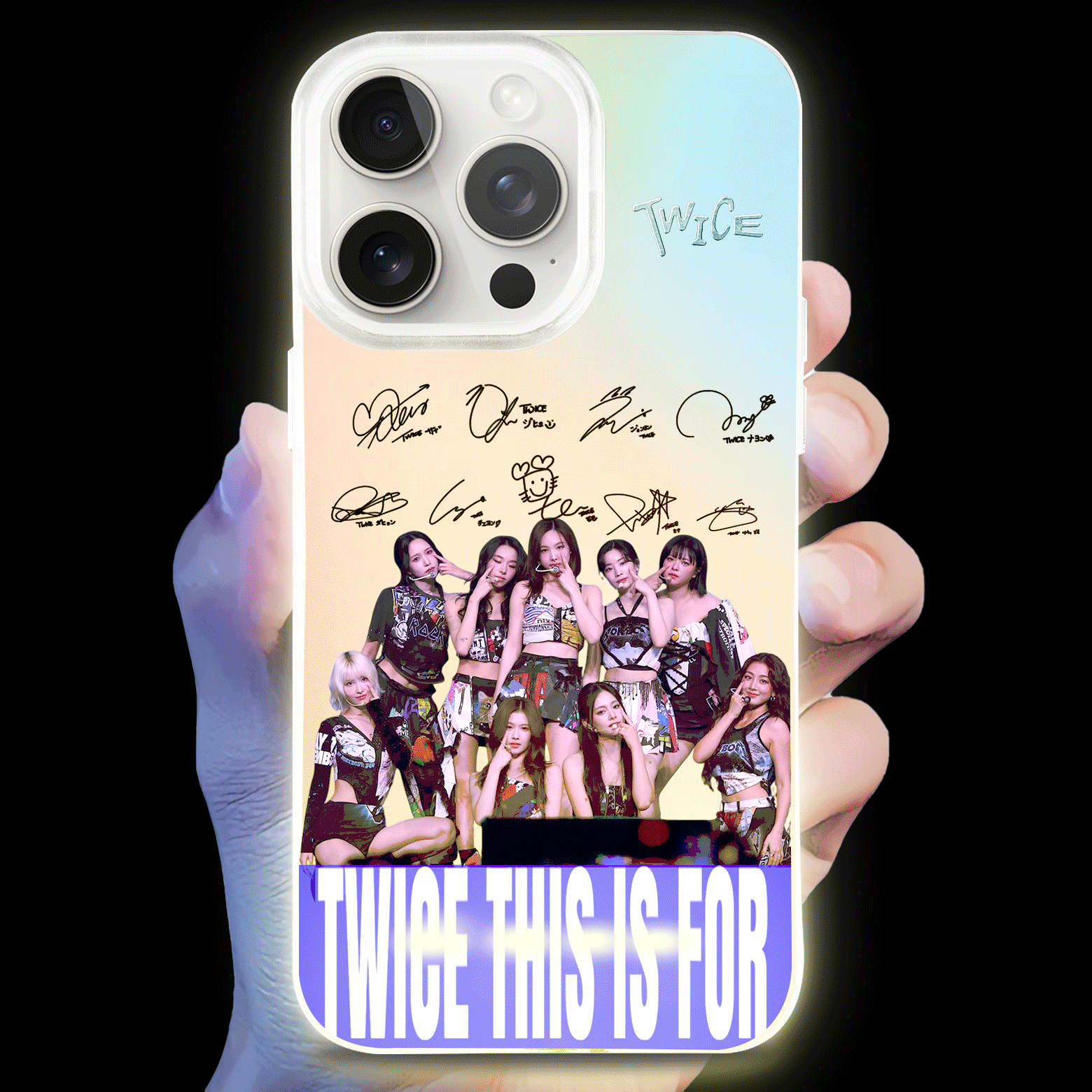 ボトム発光デザイン スマホケース【TWICE】
