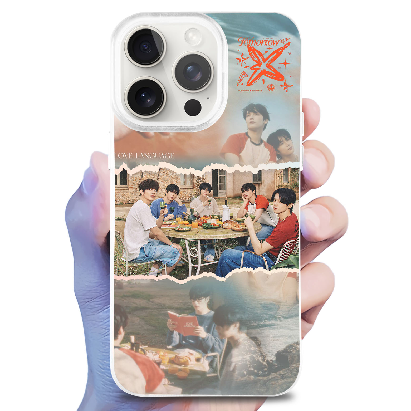 レーザーグラデーションスマートフォンケース-【TXT/Love Language】-YITOTO™推し活がもっと楽しくなる