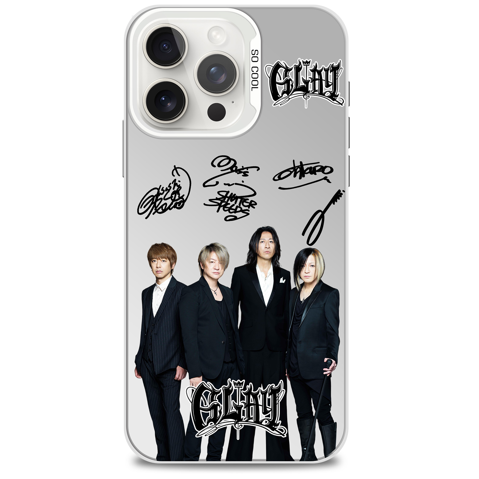 ミラースマホケース-銀【Glay/Dead Or Alive】