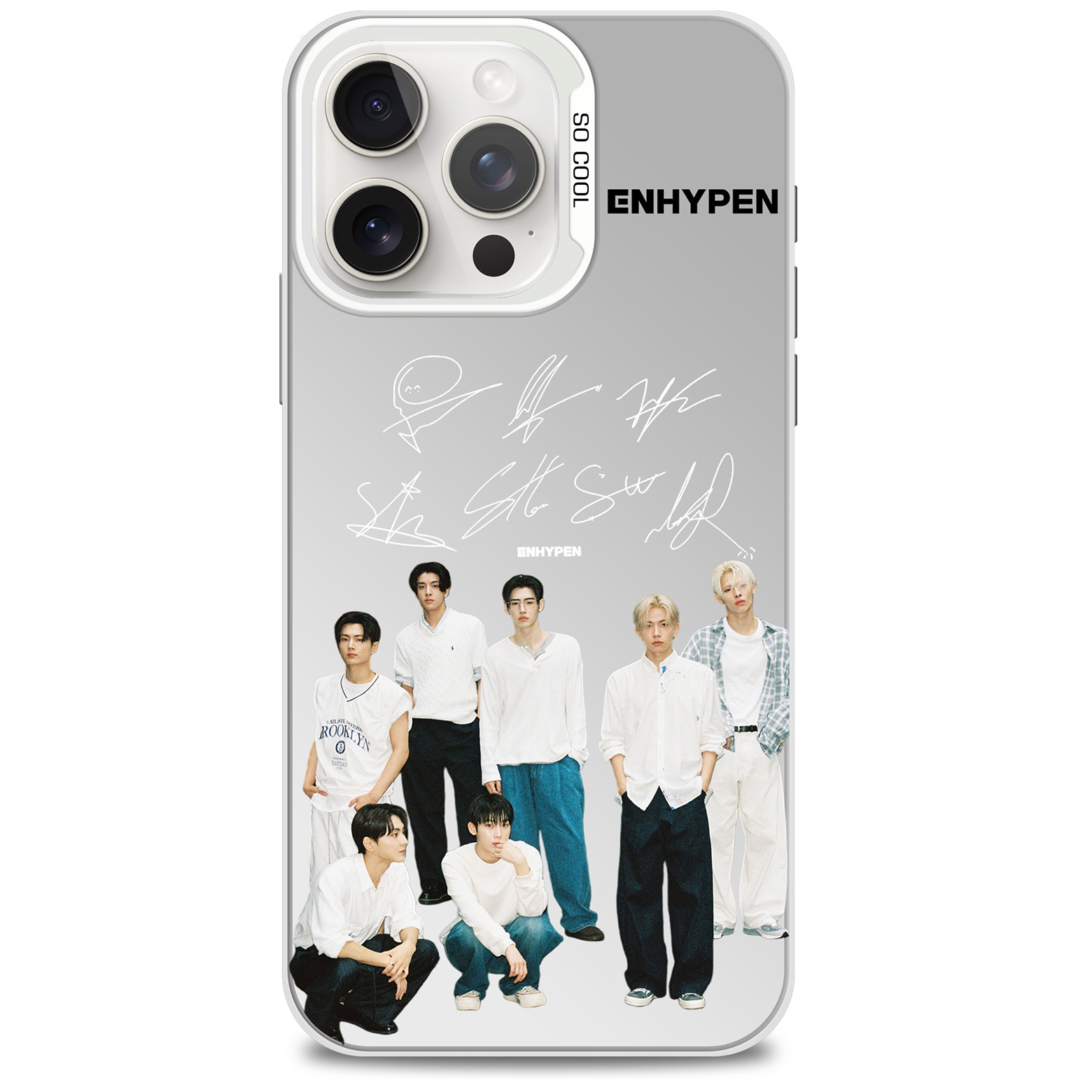 ミラースマホケース-銀【ENHYPEN/ENHYPEN UNIVERSITY】