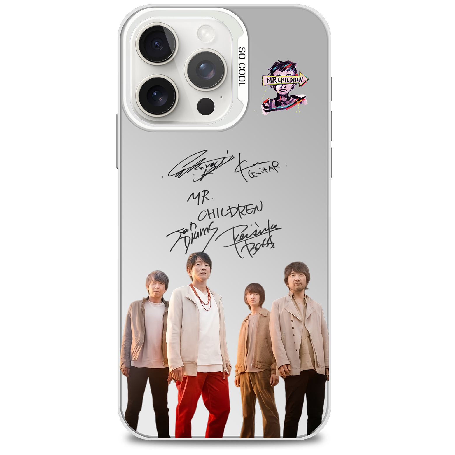 ミラースマホケース-銀【Mr.Children/Again】