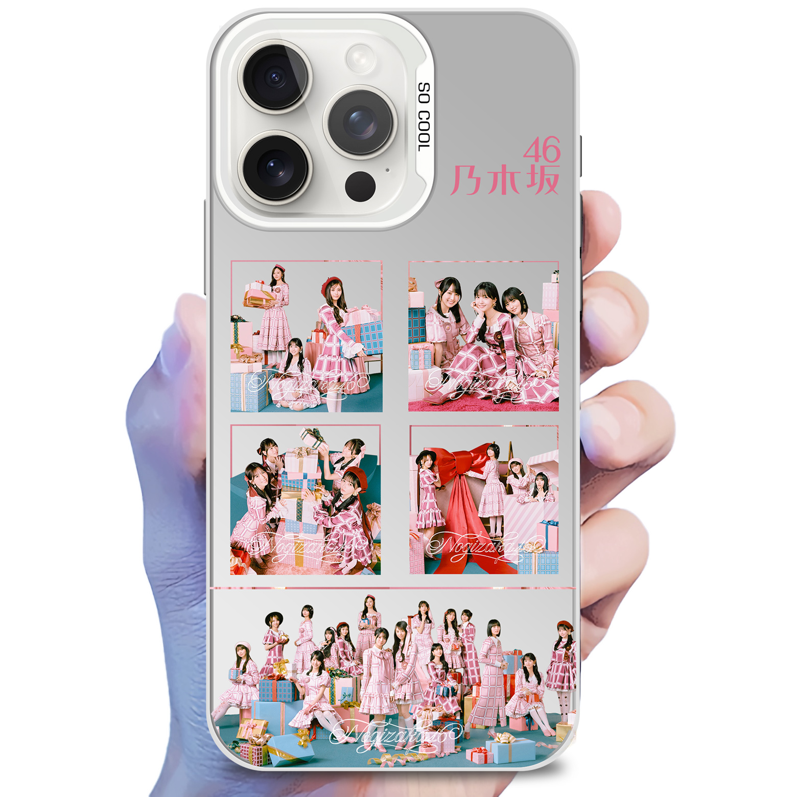 ミラースマホケース-銀【乃木坂46/ビリヤニ】