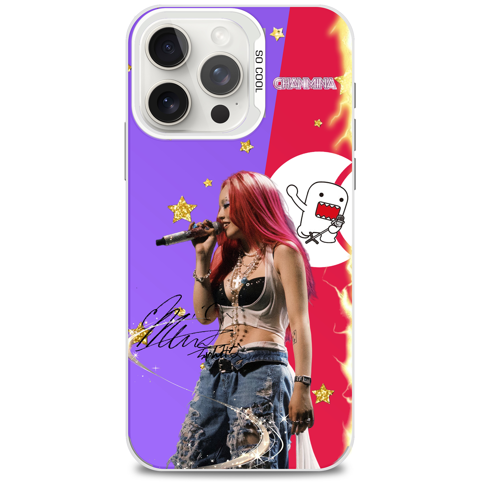 ミラースマホケース-銀【CHANMINA/紅白歌合戦】