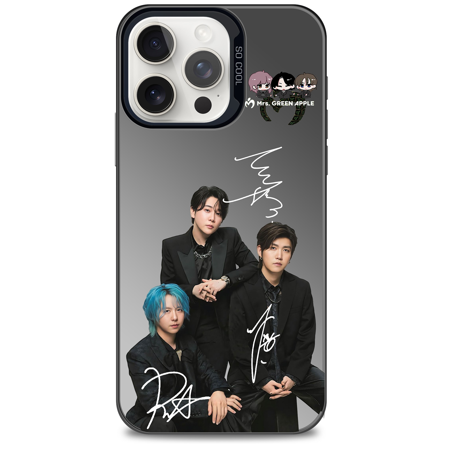 ミラースマホケース-黒【MrsGREENAPPLE/lulu.】