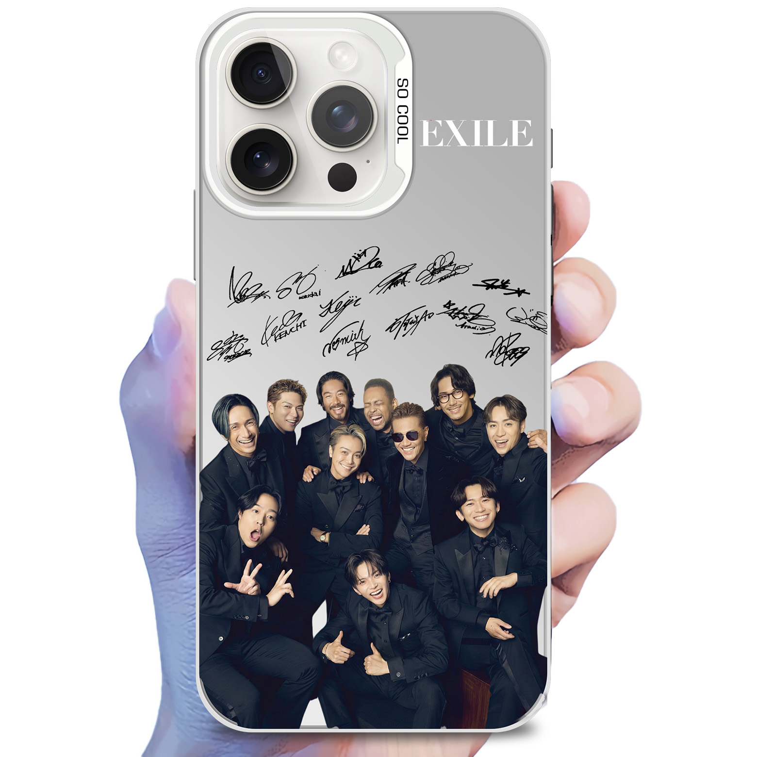 ミラースマホケース-銀【EXILE/GOETHE】