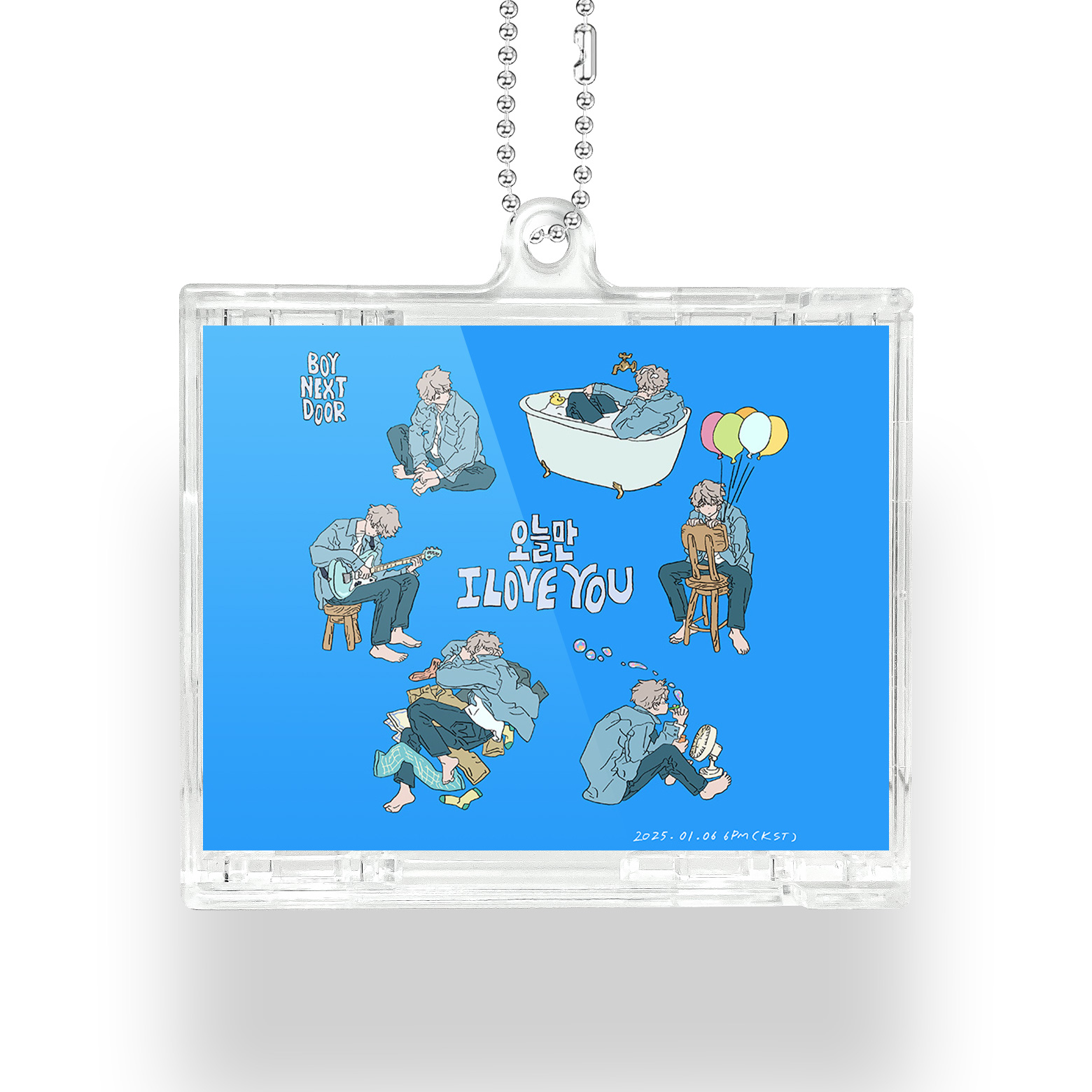 NFCミニCDキーリング【BOYNEXTDOOR/오늘만 I LOVE YOU (IF I SAY, I LOVE YOU)】