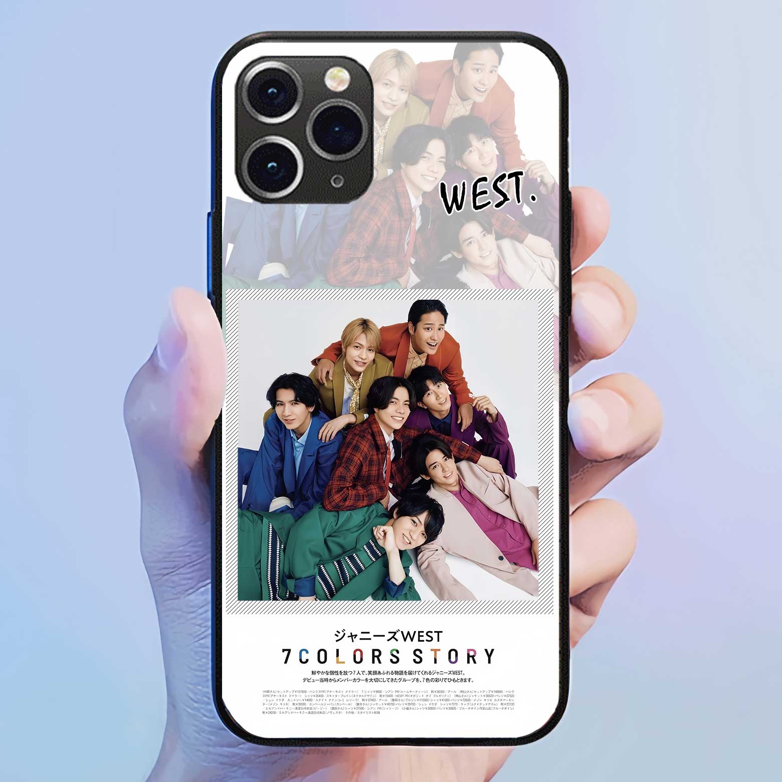 発光するスマートフォンケース 【WEST.】6種類