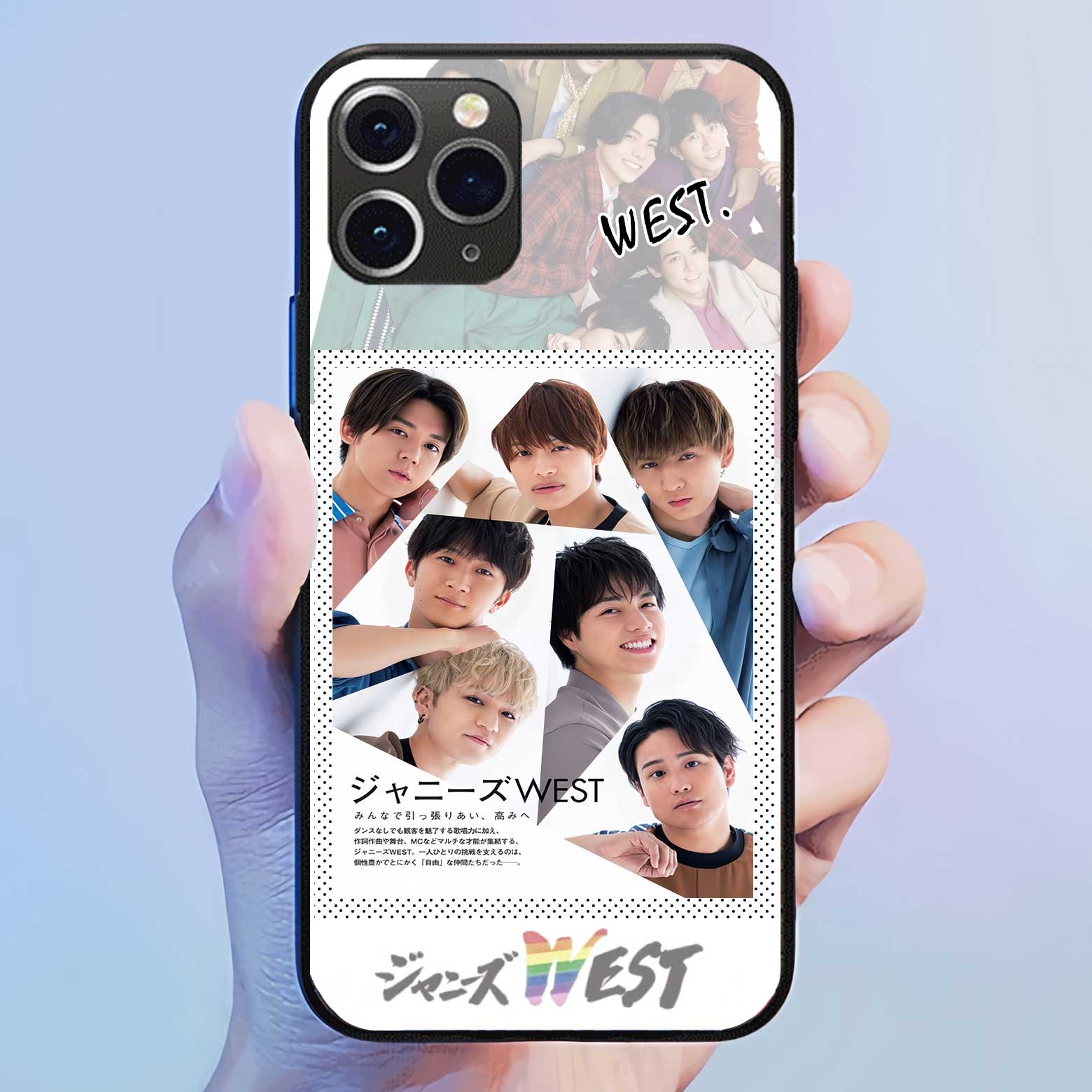 発光するスマートフォンケース 【WEST.】6種類