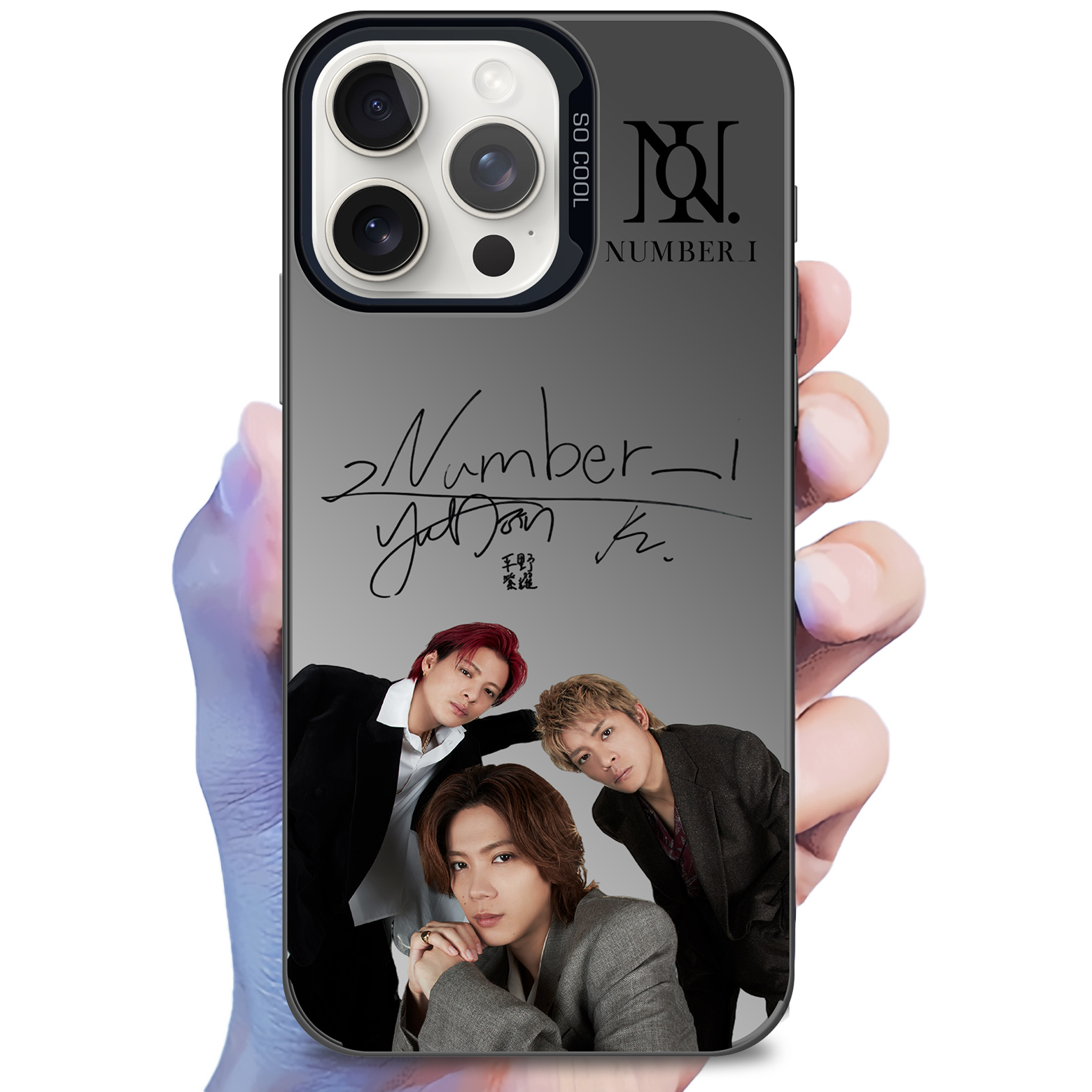 ミラースマホケース-黒【Number_i/Deluxe】