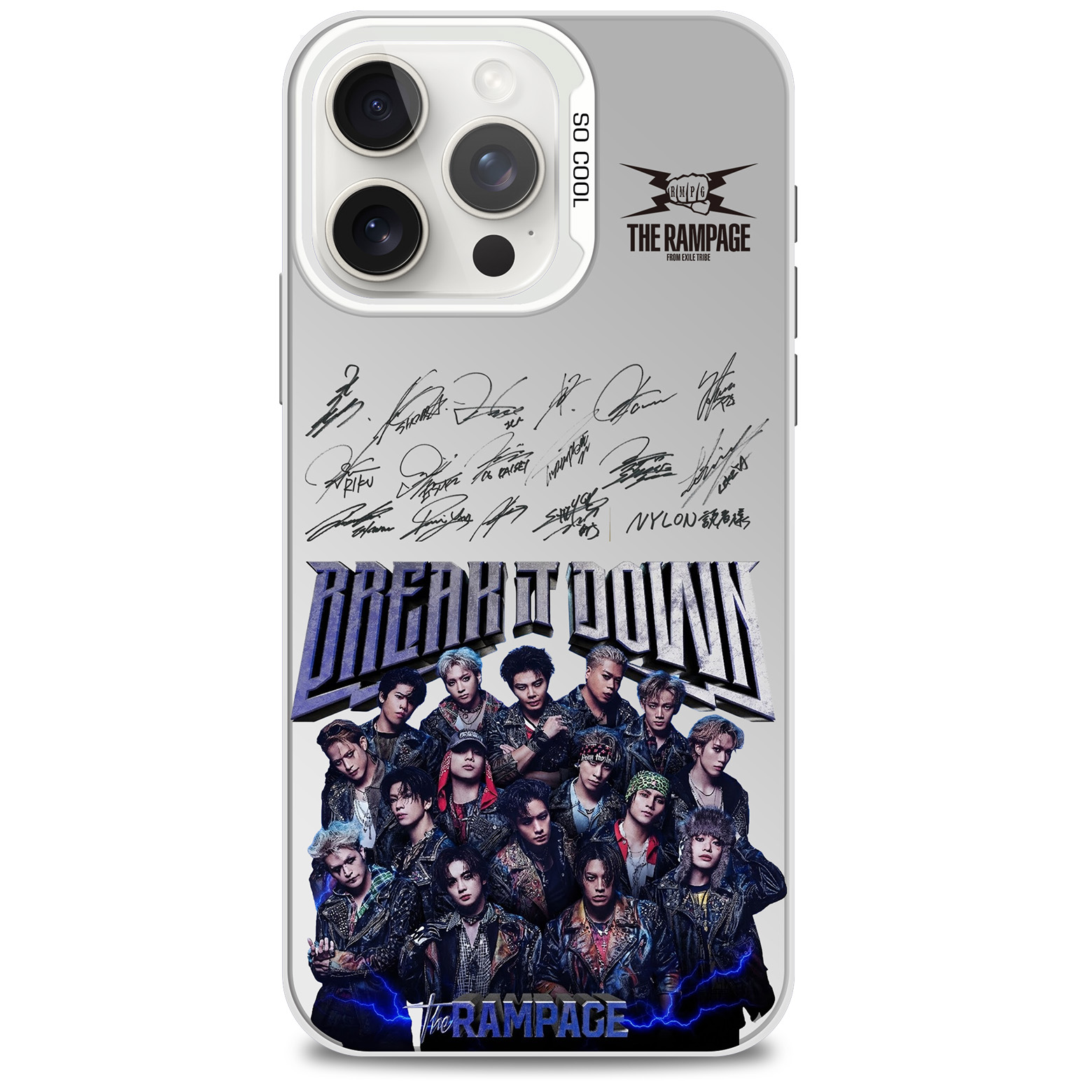 ミラースマホケース-銀【THE RAMPAGE/BREAK IT DOWN】