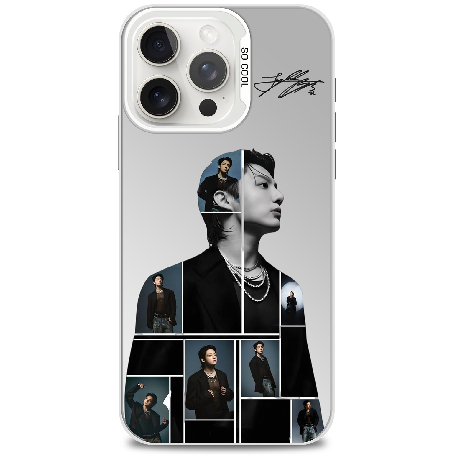 ミラースマホケース-銀【Jeon Jungkook/BTS】