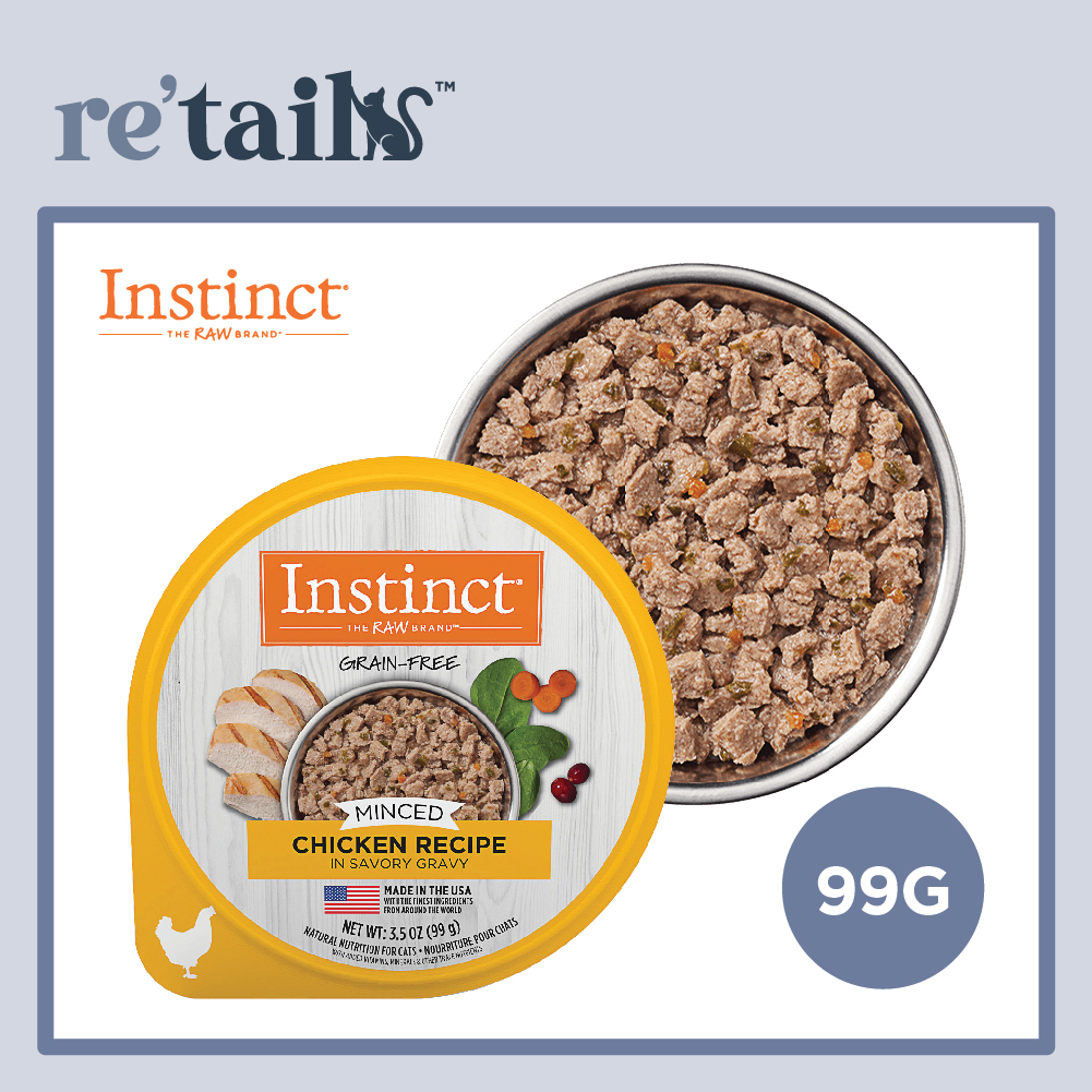 Instinct Original 99g Minced Cups Chicken 