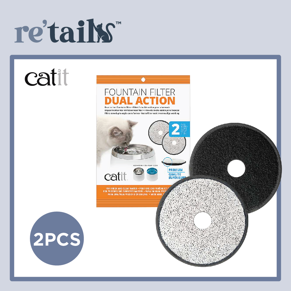 Catit Fountain Filter Dual Action (2 pcs)