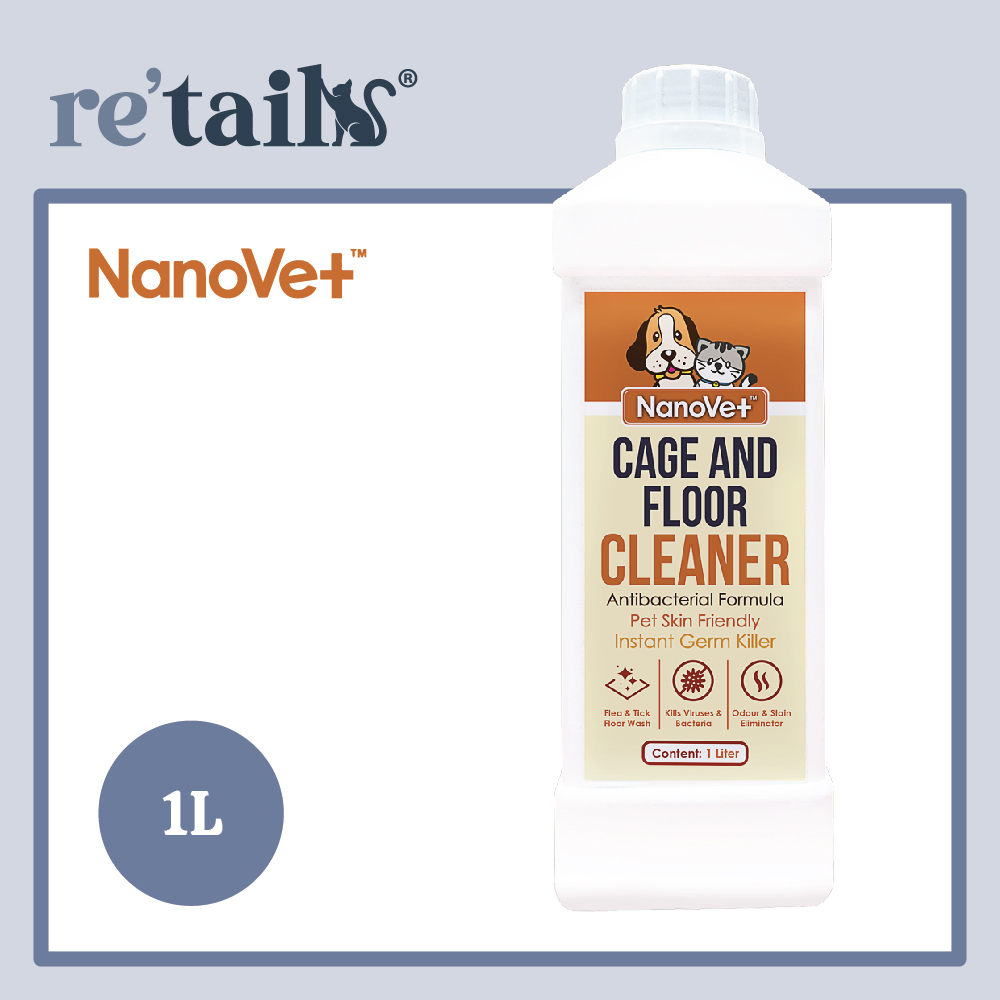 Nanovet Pet Cage & Floor Cleaner (1L)