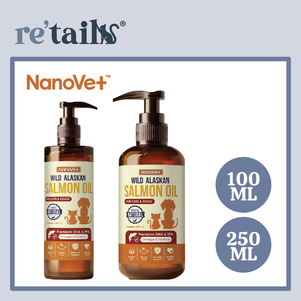 Nanovet Wild Alaskan Salmon Oil (100ml/250ml)