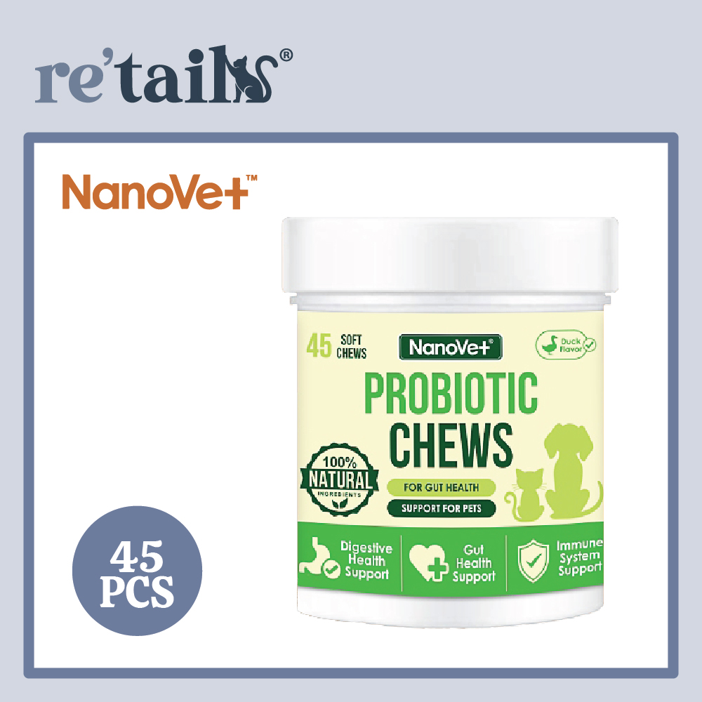 Nanovet Pet Probiotic Chews (45 Chews)