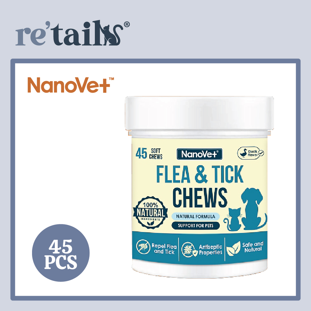 Nanovet Pet Flea & Tick Chews (45 Chews)