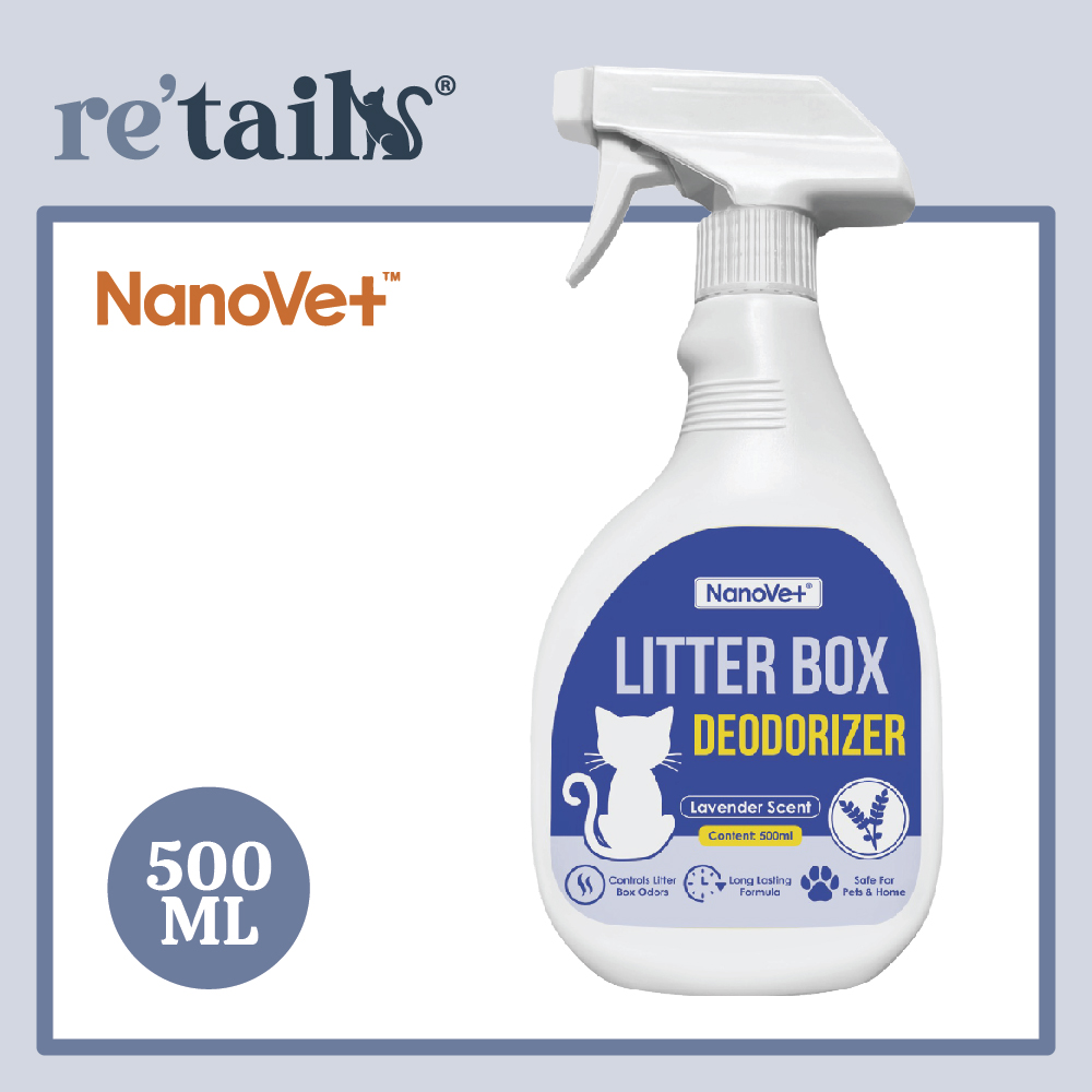 Nanovet Litter Box Deodorizer Spray (500ml)